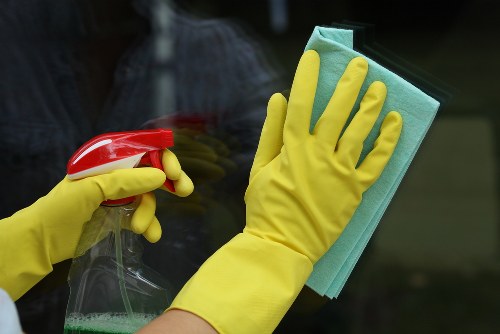 Professional upholstery cleaning on a living room sofa