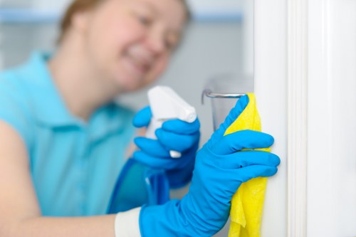 Regular cleaning of a bright home living room