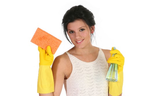Carpet fibers being refreshed during maintenance cleaning
