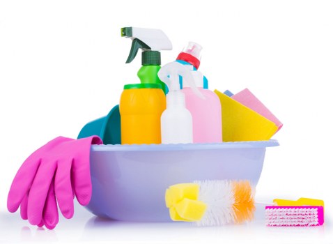 Regular maintenance cleaning of shared spaces